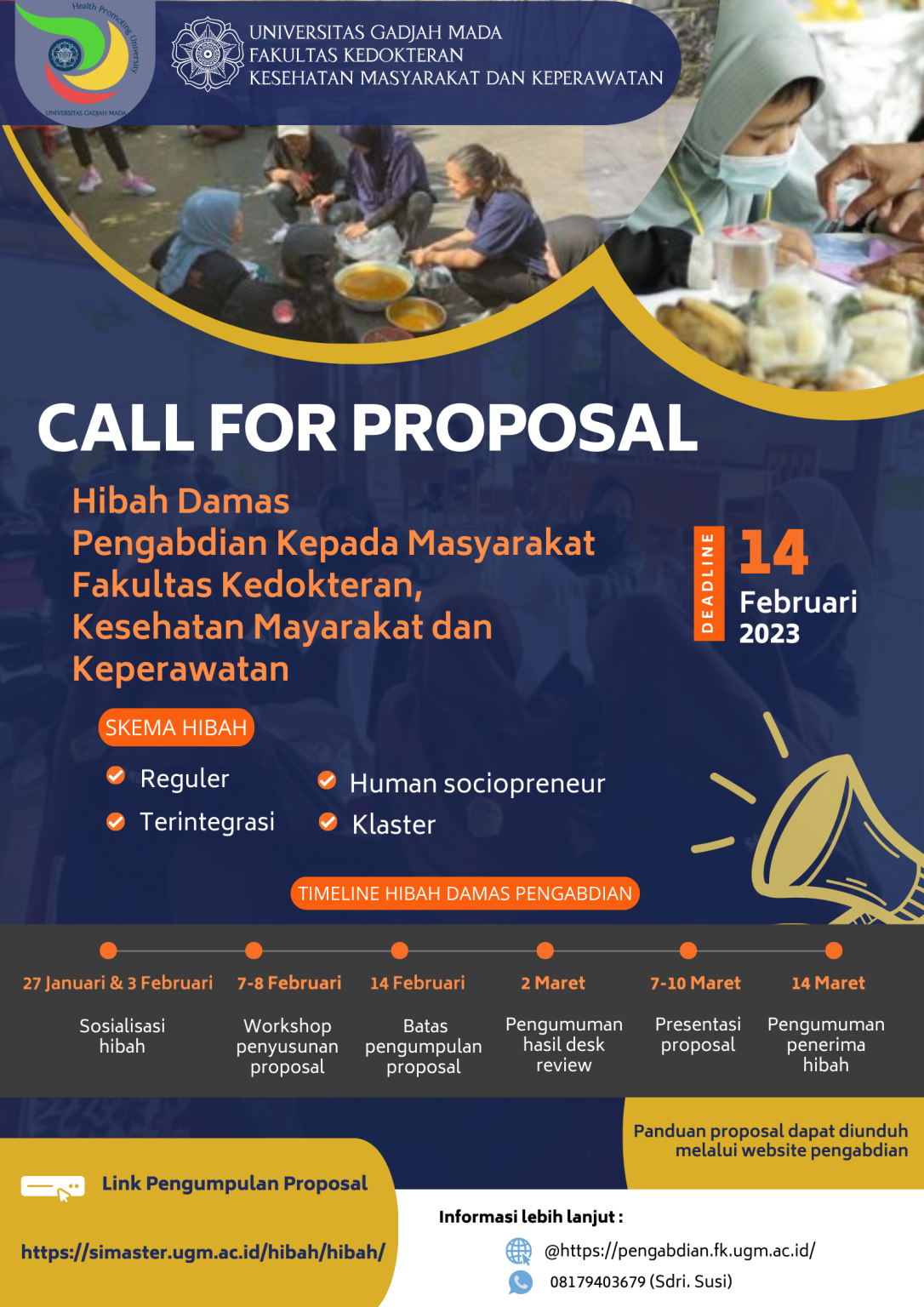 Call For Proposal Hibah Damas Pengabdian Kepada Masyarakat Fk Kmk Ugm 2023 Pengabdian 3374